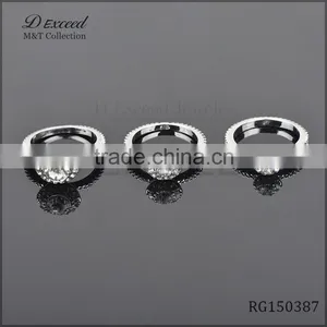2015 Fashion Luxury 925 Silver Diamond Ring for Women thumbnail-1