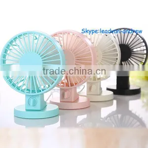 Double Motor Dual Leaves High Quality Portable Desk Mini USB Fan thumbnail-1