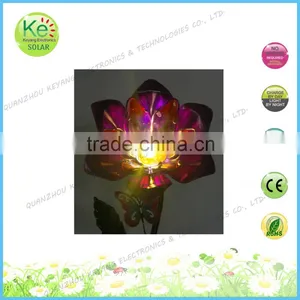 Solar Power Metal Flower Sunlight Led Light for Pool Garden thumbnail-4