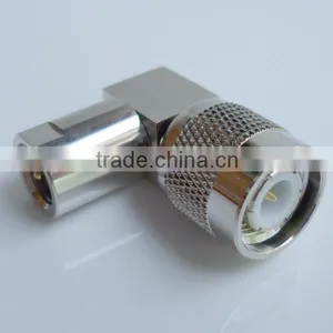 RF Coaxial Adapter TNC Male to FME Male Right Angle thumbnail-1