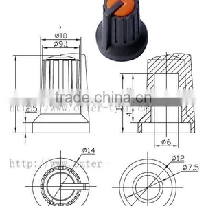 Tuning Knobs/Plastic Knobs/Potentiometer Knobs thumbnail-1