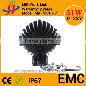 China Top Selling Spot Led Lights Outdoor Led Light 4x4 Led Headlight 51w for Offroad Jeep SUV Supplier's Choice thumbnail-4