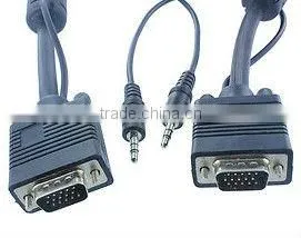 25 Feet Super VGA SVGA XGA Cable w/ AUDIO 15 Pin LAPTOP to TV LCD Computer 25FT thumbnail-1