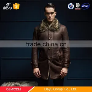 High-end Men Business Winter Coat Custom Made Tailor Made Overcoats Varsity Leather Woolen Jacket thumbnail-4