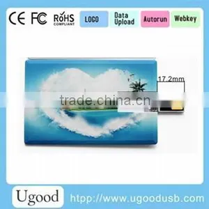 Super Slim Metal Card USB Drive, Universal Hot With Real Capacity Flash Memory, Customized Logo Bulk Cheap USB Disk thumbnail-3