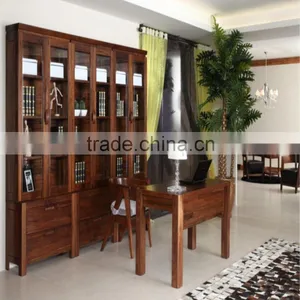 Customized Solid Wood Library Cabinet thumbnail-3