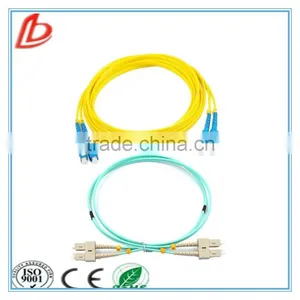 SC SM Duplex 9/125 FTTH Optical Fiber Indoor Patch Cord With LSZH Jacket,sc Singlemode Duplex Fiber Optic Patch Cord thumbnail-1