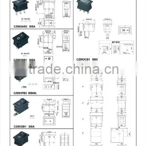 T85 on off Round Rocker Switch,Electric Bicycle Handle Rocker Switch Switch thumbnail-5