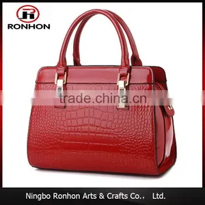 Popular Garnet Crocodile PU Leather Hand Bag for Lady thumbnail-1