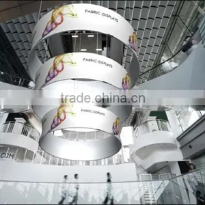 Circular Trade Show Welcome Hanging Banner, Ceiling Hanging Banner thumbnail-2