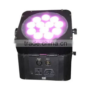 12x15w RGBWA 5in1 DMX Wireless Battery Led Flat Par Light thumbnail-1