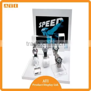 Clear Acrylic Black Acrylic Watch Display Sets thumbnail-3