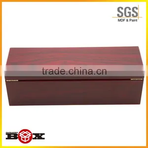 Plastic Metal Feather Handmade Red Wine Wooden Box thumbnail-3