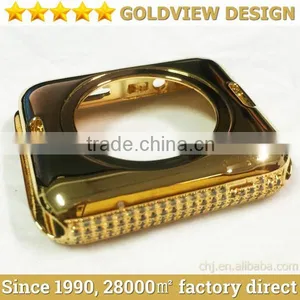 Wholesale Gold Rose Housing for Apple Watch Housing With Diamond,watchband Will Come Soon thumbnail-6
