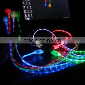New Style Led Usb Cable Data Link/line , Led Usb Date Line With Usb Charging Cable thumbnail-2