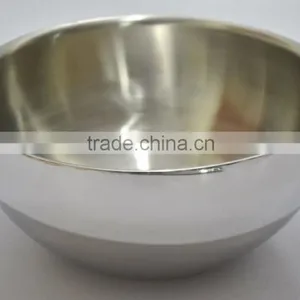 Steel Double Wall Bowl With Matt & Shiny Finish thumbnail-1