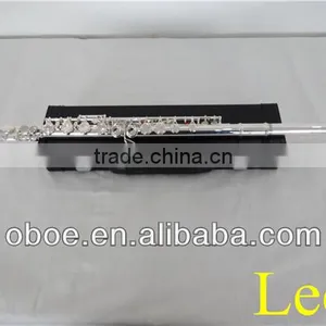 Woodwind Musical Instrument Cupronickel Body C Tone Silver Plated 16 Closed Holes With Offset G Key and Split E Key Flute--2101S thumbnail-1