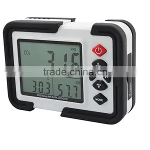 Portable Digital CO2 Meter CO2 Monitor Detector Gas Analyzer 9999ppm CO2 Analyzers Temperature Relative Humidity Test thumbnail-1