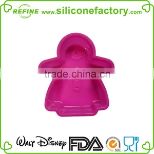 2015 Hot Selling Christmas Related Snowman Shaped Silicone Cake Molds thumbnail-2