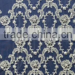 Latest Design High Quality Bridal Guipure Lace Fabric for Wedding Dress thumbnail-1