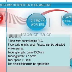 2014 PROMOTION SALES JG-3000 COMPUTERIZED PIN TUCK SEWING MACHINE thumbnail-5