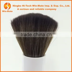 2014 Top Quality Synthetic Hair&goat Hair White Plastic Handle Kabuki Brush thumbnail-3