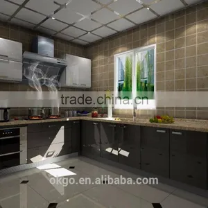 Home Design Custom Kitchen Cupboard Wall Unit for Flat thumbnail-3