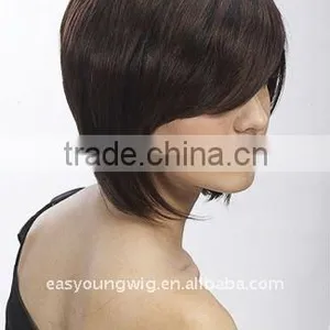 Fashion Long Bang Hair Bob Wigs, Synthetic Wigs for Lady thumbnail-2