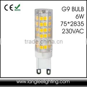 Hot G9 LED 6W 500LM Ceramic G9 LED Bulb 75SMD 2835 thumbnail-1