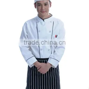 Unisex Long and Short Sleeve Coat Catering Jackets White Chef Uniforms thumbnail-4