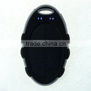 IPX6 Waterproof 5000mah Portable Solar Energy Power Bank thumbnail-1