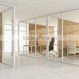 Office Glass & Solid Wood Wall Partition(HK85-series) thumbnail-1