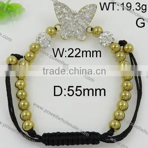 Butterfly Shape Latest Gold Beads Bracelet Girl Model thumbnail-2