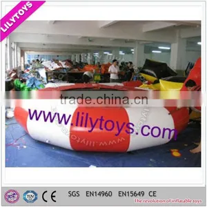 EN15649 Hot Sale Guangzhou Water Sport With Best 0.9mm Pvc/crazy Trampoline Beach Toy thumbnail-1