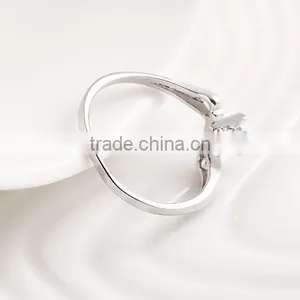 1 Gram Gold Rings Jewelry Zircon Wedding Silver Ring thumbnail-5