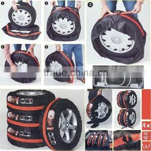Black Vinyl 13"-16" 2010 Rav4 Spare Tire Bag thumbnail-1