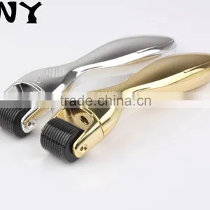Golden Handle 600 Titanium Micro Needling Derma Roller Skin Rejuvenation thumbnail-1