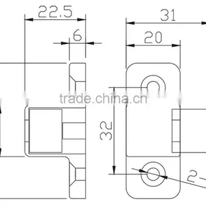 Door Buffer Rubber Plastic Damper for Cabinet Door thumbnail-2