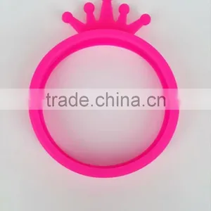 Wholesale Custom Logo Print Silicone Bracelet With Metal thumbnail-1