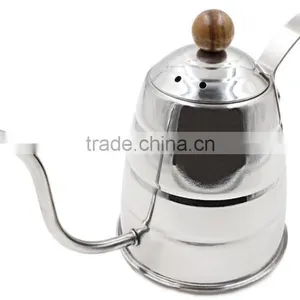 Pour Over Coffee Kettle Hand Drip Kettle Premium Stainless Steel Gooseneck Tea Kettle Wooden Ergonomic Handle thumbnail-2