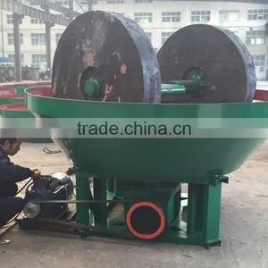 High Quality Wet Pan Gold Grinding Machine/Wet Gold Grinding Mill/wet Pan Mill for Gold thumbnail-6