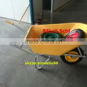 Big Capacity 85L Plastic Tray Garden Wheelbarrow thumbnail-2