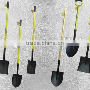 2015 the Direct Factory Sale Various Styles Farming Snow Carbon Steel Shovel With Fiberglass and Wood Handle thumbnail-3
