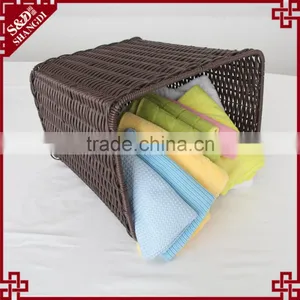 Factory Direct Sale Functional Durable Laundry Basket pe Rattan Woven thumbnail-1