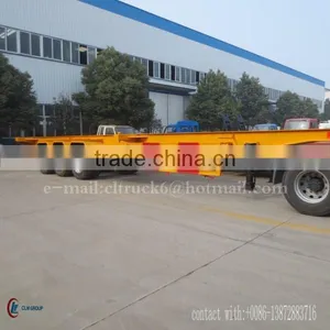 CLW 3 Axles 40 Foot Container Skeleton Trailer thumbnail-1