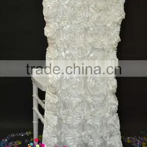 Square Top Rosette Party Chair Cover thumbnail-1