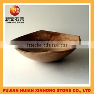 Polished Stone Basin, Stone Hand Washing Sink With Irregular Shape thumbnail-1