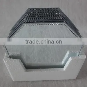 Octagon Frameless Mirror Votive Candle Plate thumbnail-1