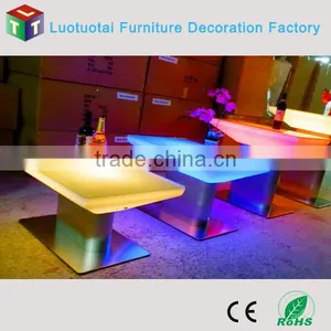 Multi Color Glowing Led Dining Table for Home / Outdoor Use thumbnail-1