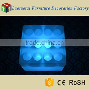 Factory Supply Plastic Luminous Square LED Wine Tray Glowing Ice Bucket thumbnail-3
